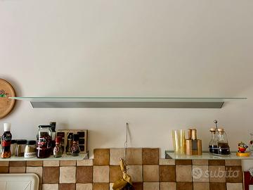 Set 3 mensole vetro satinato 2 piccole + 1 grande