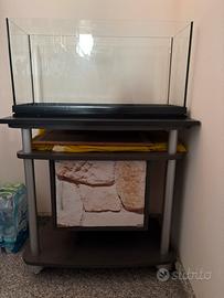 Acquario 100litri con mobile e accessori