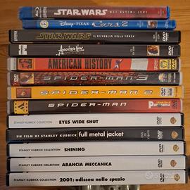 Dvd/Blu-Ray vari (Kubrick, Spider Man, Star Wars)