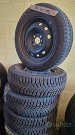 Cerchi e gomme invernali 175/65/14 Fiat 500