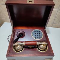 Telefono Vintage con bauletto legno