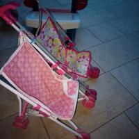 banco e passeggino bambini bambine