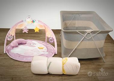 Lotto neonato: tappeto gioco Chicco+box viaggio...