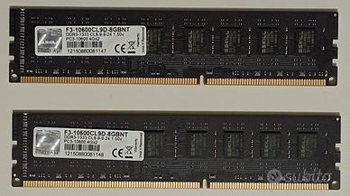 Memoria RAM 16GB (2x 8GB) DDR3 PC3-10600 1333MHz