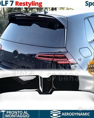 SPOILER Posteriore VW GOLF 7 17-19 Alettone NERO