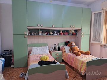 Camera da letto moderna verde