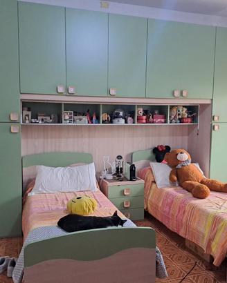 Camera da letto moderna verde
