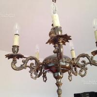 Lampadario a candelabro in stile '800 spagnolo