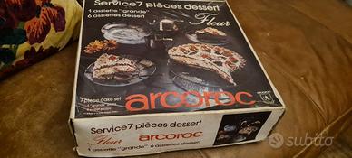 Set Dessert vintage Fleur anni 70