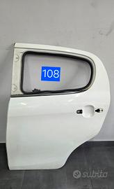 porta posteriore sinistra Peugeot 108 bianca 