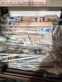 Accessori asta e 3 scovolini vari calibri