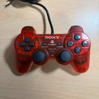 Joysick PS2 SONY Rosso trasparente