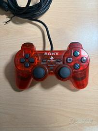Joysick PS2 SONY Rosso trasparente