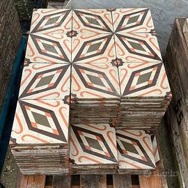 Cementine siciliane decorate d'epoca '900 - 37