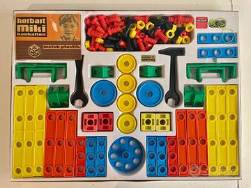 Gioco vintage di costruzioni Herbart Miki Baukaste