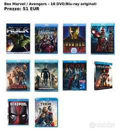 Box Marvel / Avengers - 10 DVD/Blu-ray originali