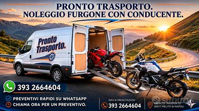 furgone per trasporto moto.