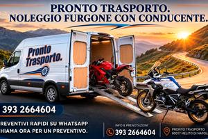 furgone per trasporto moto.