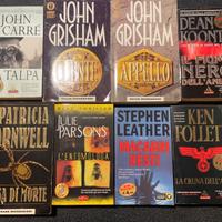 Lotto di 8 libri Thriller, gialli e spionaggio