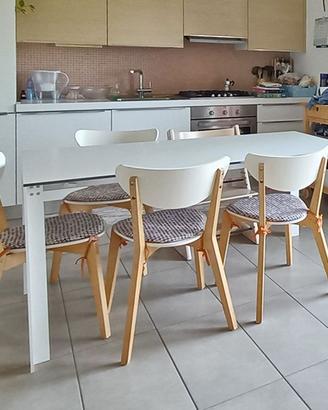 Tavolo Miniforms bianco 80x180cm fino a 240cm