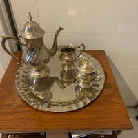 Servizio da the, caffè in silver anni 60 4 pz
