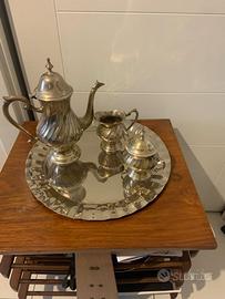 Servizio da the, caffè in silver anni 60 4 pz