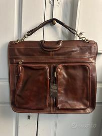 Porta vestito da viaggio in pelle