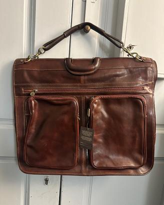 Porta vestito da viaggio in pelle