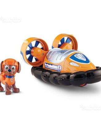 Paw patrol zuma hovercraft con personaggio veicolo