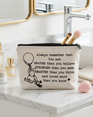 Pochette portatrucchi Winnie the Pooh beige