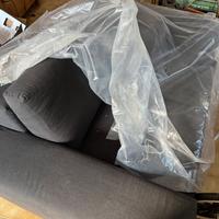 divano 2 posti- tela nero