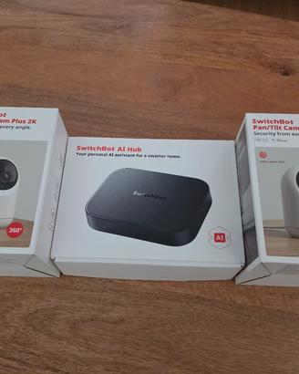 SwitchBot AI Hub + Telecamere Pan/Tilt Cam Plus 2K