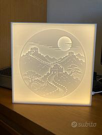 Lightbox Muraglia cinese Litofania