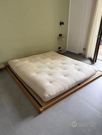 Letto giapponese con tatami + materasso 180x200