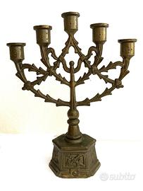 coppia candelabri stile Menorah