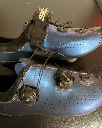SCARPE SIDI CARBON BLU n.45 PER BICI DA CORSA