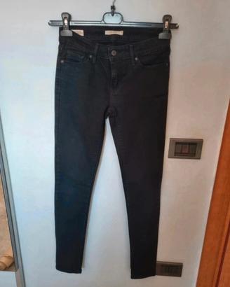 Jeans nero skinny Levi's da donna taglia 40