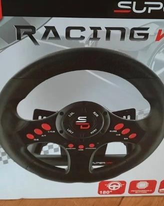 volante e pedaliera nuovi per playstation xbox pc
