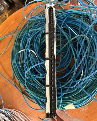 Patch panel BTicino 24 porte + circa 200 mt. Cat6