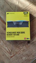 corsair vengeance rgb ddr5 ram 64gb per AMD