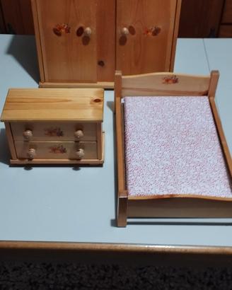 set kit mobili giocattolo bambole Barbie 