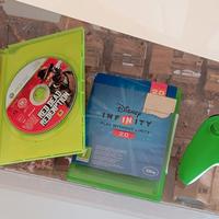 joystick XBox più due giochi Xbox