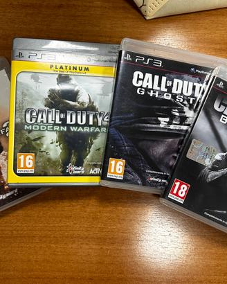 Lotto 4 videogiochi Call Of Duty PS3 PlayStation
