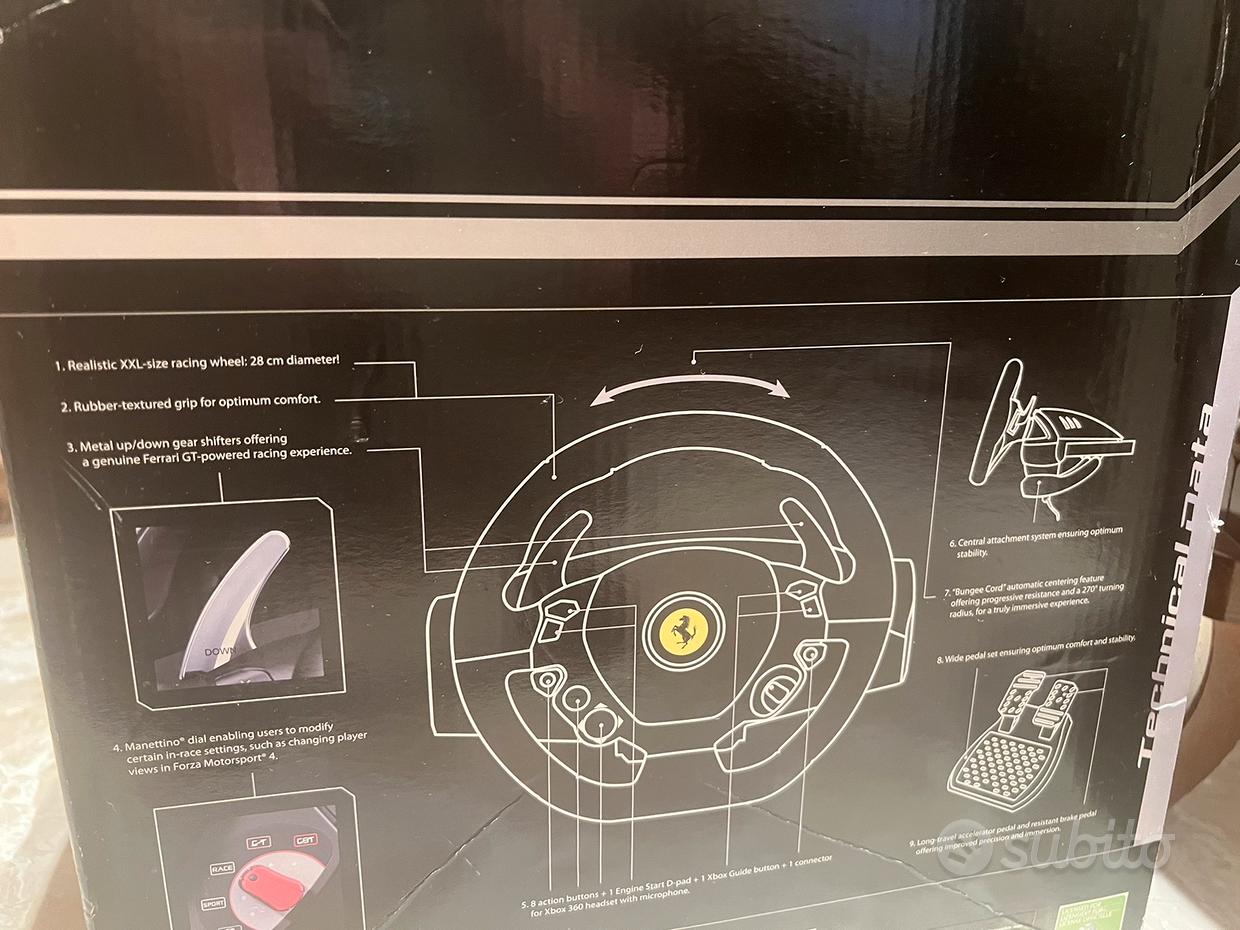 Volante Xbox 360 Racing Wheel with Pedal - Console e Videogiochi In vendita  a Salerno