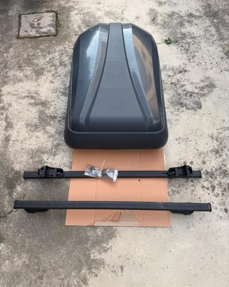 Box tetto 330L + Barre Hyundai Tucson 15-20