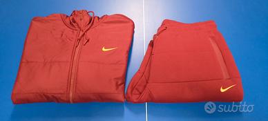 Tuta NIKE rosso bordeaux (bordò) con cappuccio (L)