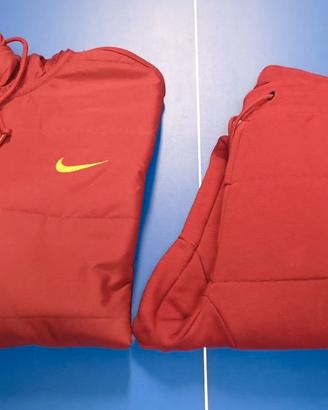 Tuta NIKE rosso bordeaux (bordò) con cappuccio (L)