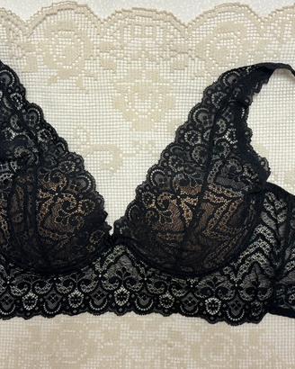 Reggiseno bralette Intimissimi pizzo nero tg 3B