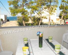 Casa con Veranda FRONTE MARE 2 camere A/C 4 Posti