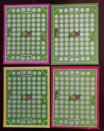 4 Schede gioco Panini 1984 - Football Superstars